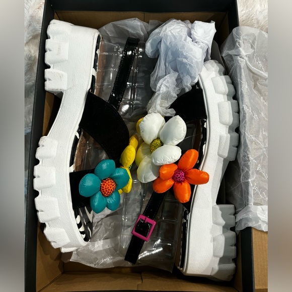 Betsey Johnson Sandals Excellent Like NEW Size 7 - Picture 8 of 10